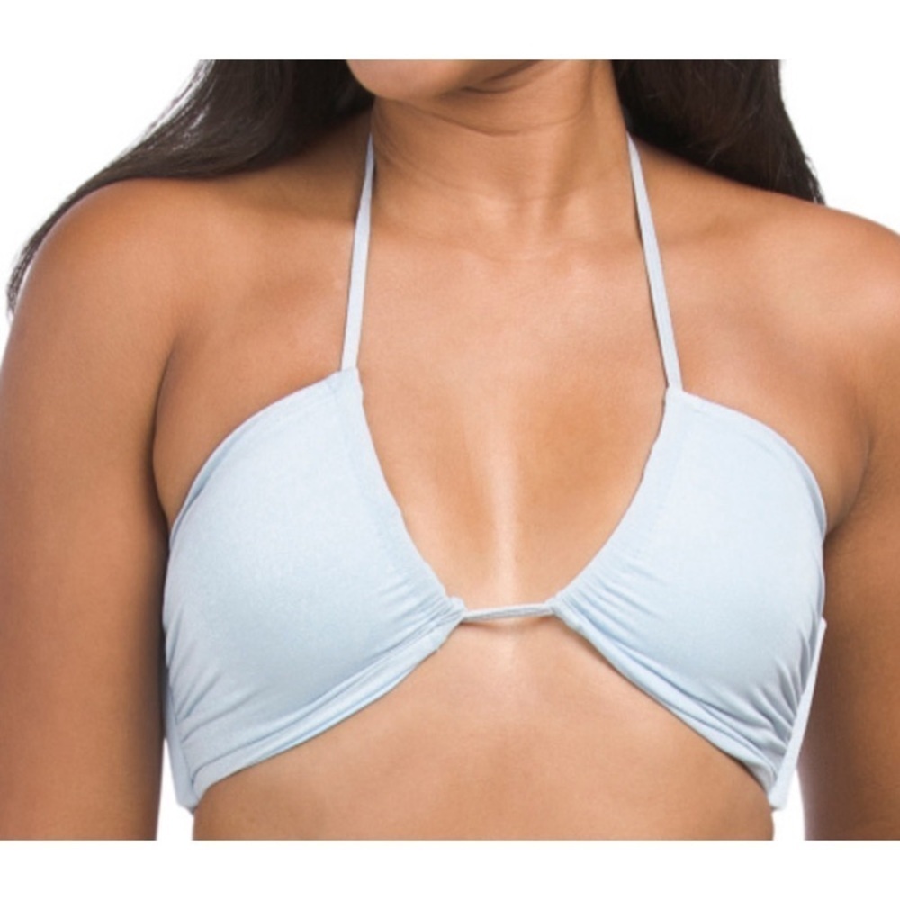 NEW L*SPACE Dawn Bikini Top in Pool Blue